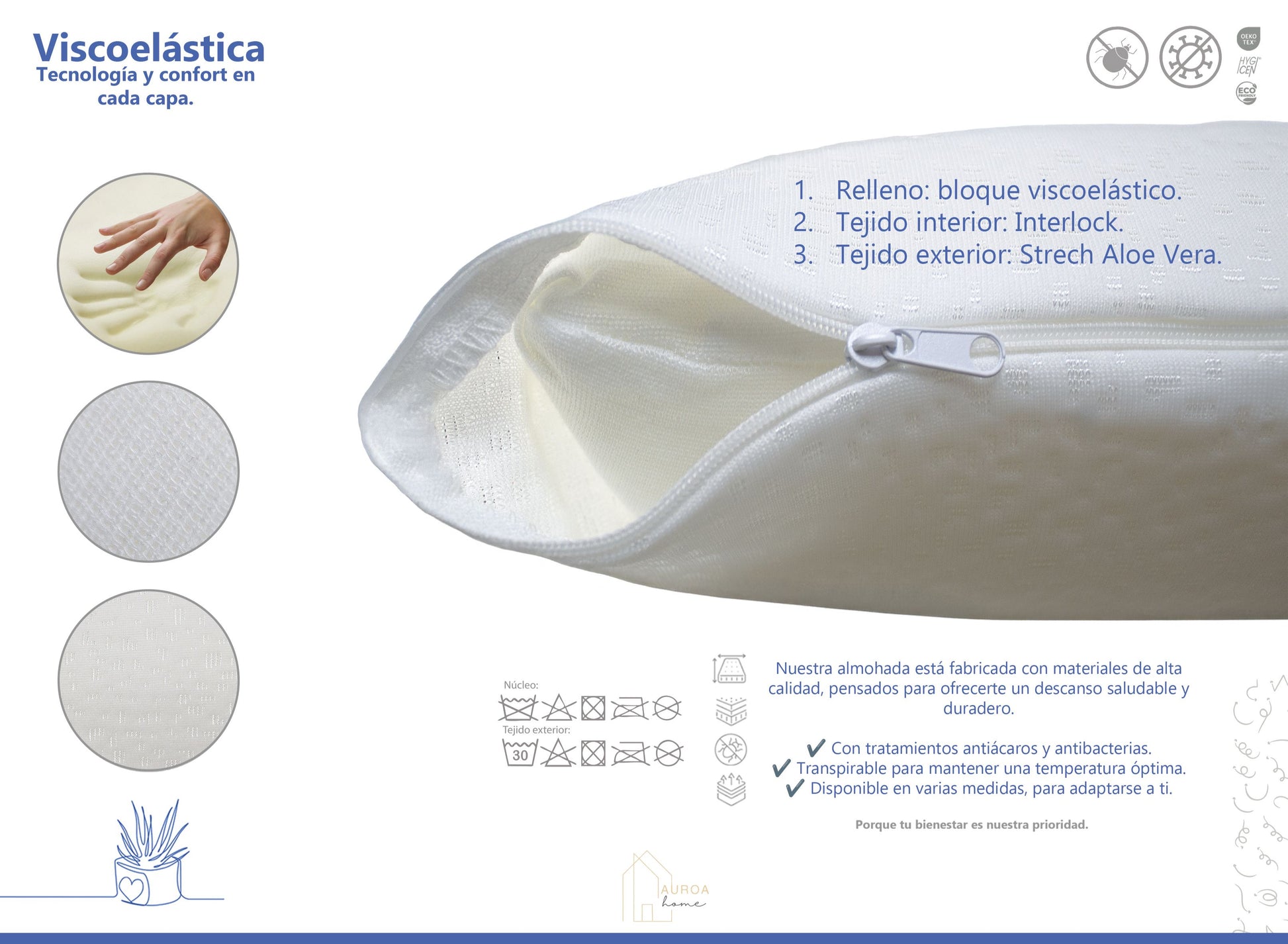 Almohada viscoelástica