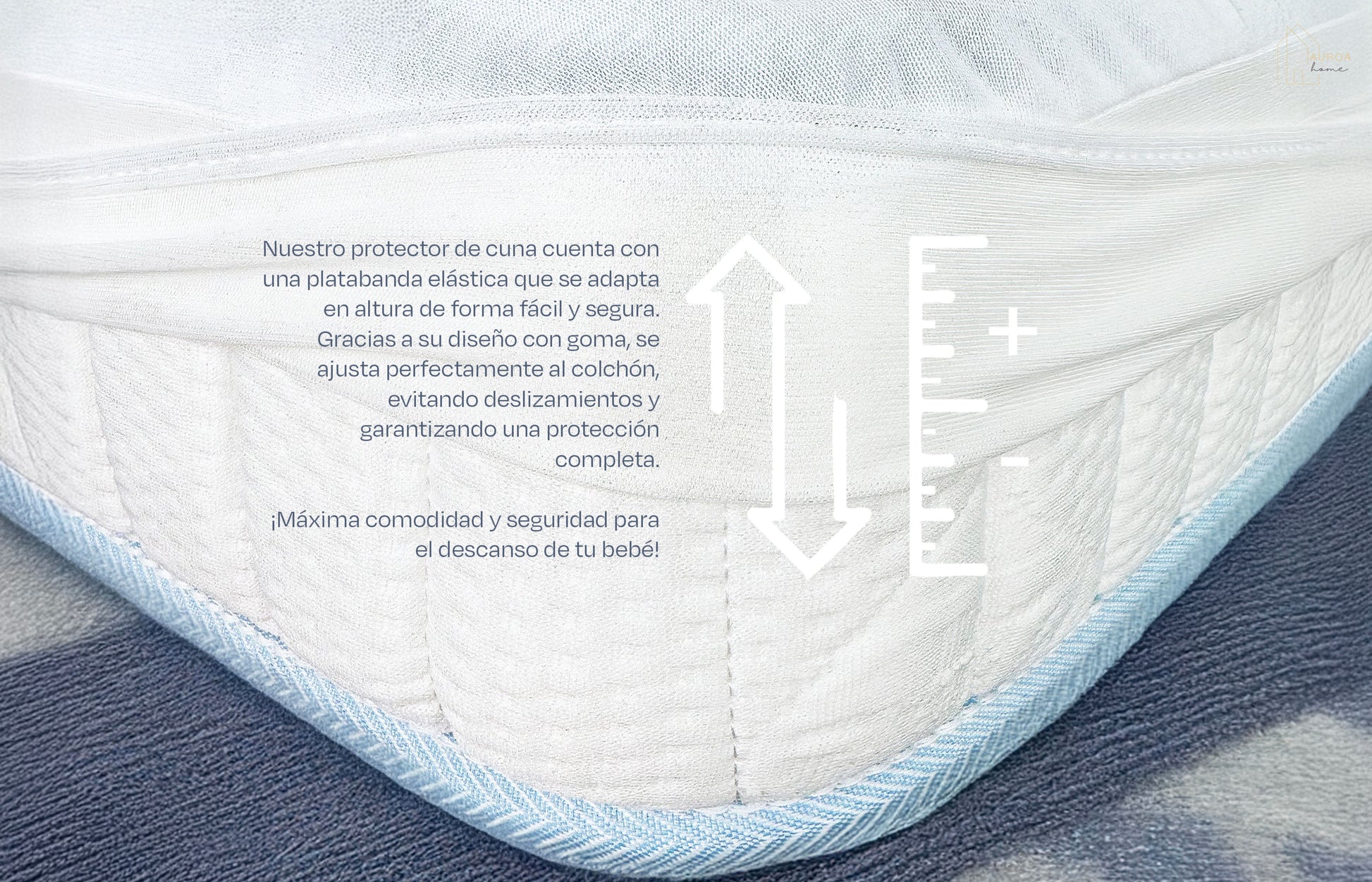 Protector cuna 100% algodón liso